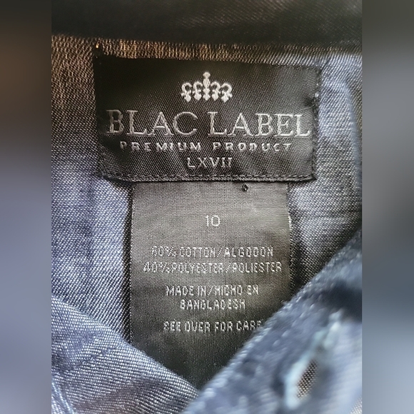 Blac label boy's button down shirt NWT size 10 - Picture 3 of 7